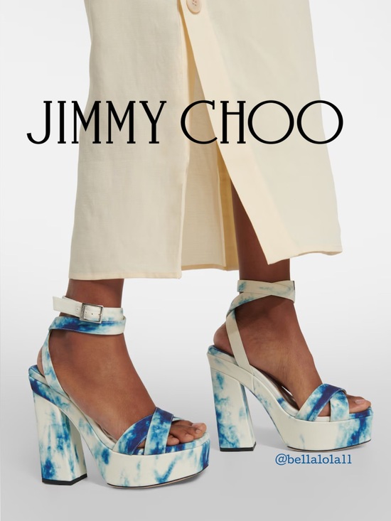Jimmy Choo Shoes - AUTHENTIC JIMMY CHOO TIE DYE PLATFORM SANDALS